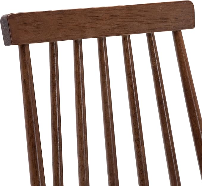 DUHOME Dining Chairs Set of 2 Wood Dining Room Chair Brown Spindle Side Kitchen Room Country Farmhouse Chairs Walnut