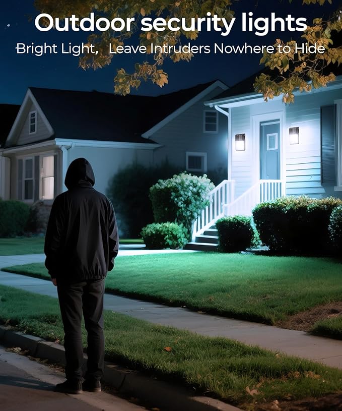 CINOTON 30W LED Wall Pack Light with Dusk to Dawn Sensor, 3600LM, 5000K Daylight [120Vac] Outdoor Wall Lights IP65 Waterproof LED Security Flood Lighting for Garage Warehouse Garden UL-Listed 2 Pack