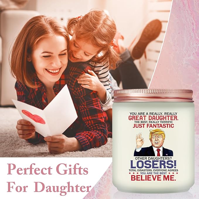 Daughter Gifts from Mom Dad - Gift for Daughter - Birthday Christmas Mothers Day Gifts for Daughter - Candle