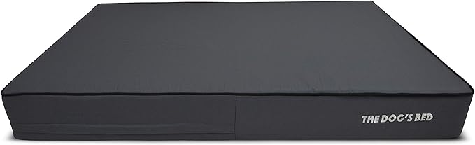 The Dog’s Bed Orthopedic Memory Foam Dog Bed, XXL Grey & Black 54x36, Waterproof, Supportive Dog Bed with Replaceable Covers, Veterinary Approved