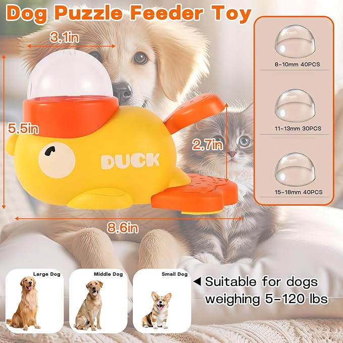 Interactive Dog Toys，Dog Interactive Treat Dispenser Toy，Promotes IQ Training and Entertainment Reduces Bloating Anti-Gulping