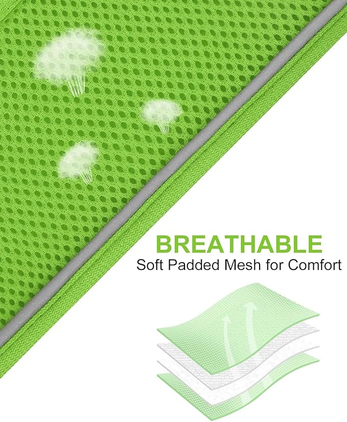 Joytale Small Dog Harness, Breathable Mesh Step-in Vest, Reflective Soft Padded Harnesses for Small and Medium Dogs, Green, M