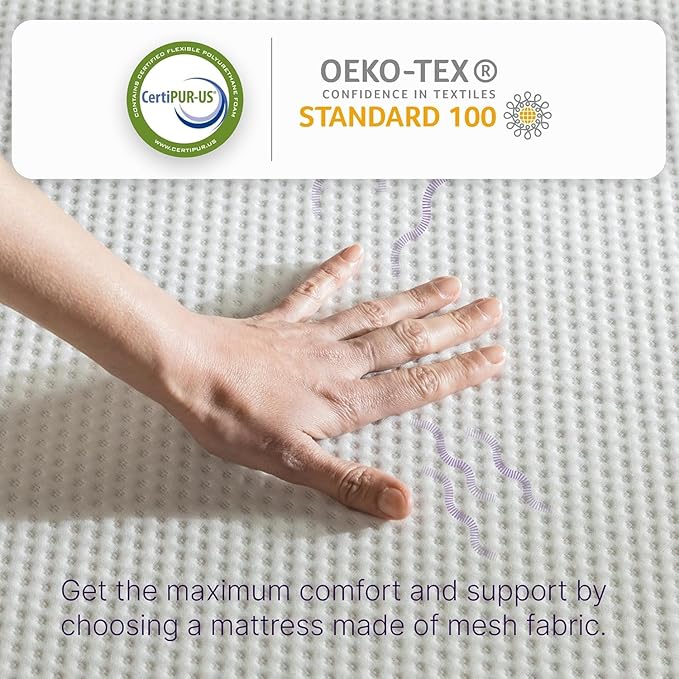 NapQueen Twin-XL Mattress, 12 Inch Charcoal Memory Foam, CertiPUR-US Certified, Bed in a Box