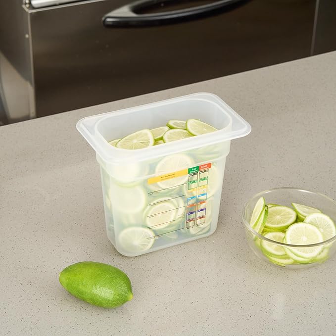 Restaurantware Food Storage Container 1 Pack of 6.8 x 4.2 x 5.9 Inches Plastic Stackable Storage Box White Reusable Label Container Dishwasher Safe For Restaurants And Kitchens