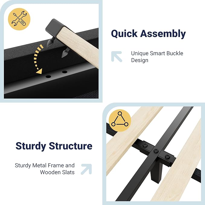 Allewie Full Size Velvet Bed Frame with 3 Storage Drawers, Upholstered Platform Bed with Wingback Storage Headboard and USB Ports, No Box Spring Needed, Easy Assembly, Black