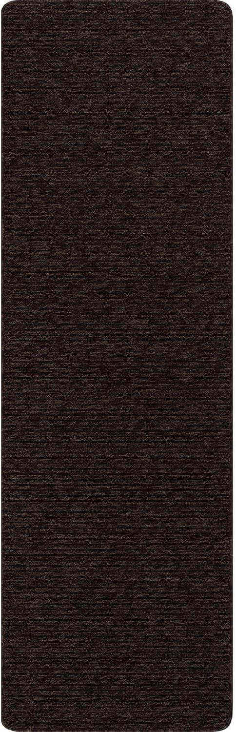 Non Slip Brown Solid Rubber Back Thing Runner Rugs for Living Room 2x10 for Kitchen, Rug for Bedroom and Hallway, Stain Resistant Easy Cleaning Non Shedding Carpet Brown 2 x 10