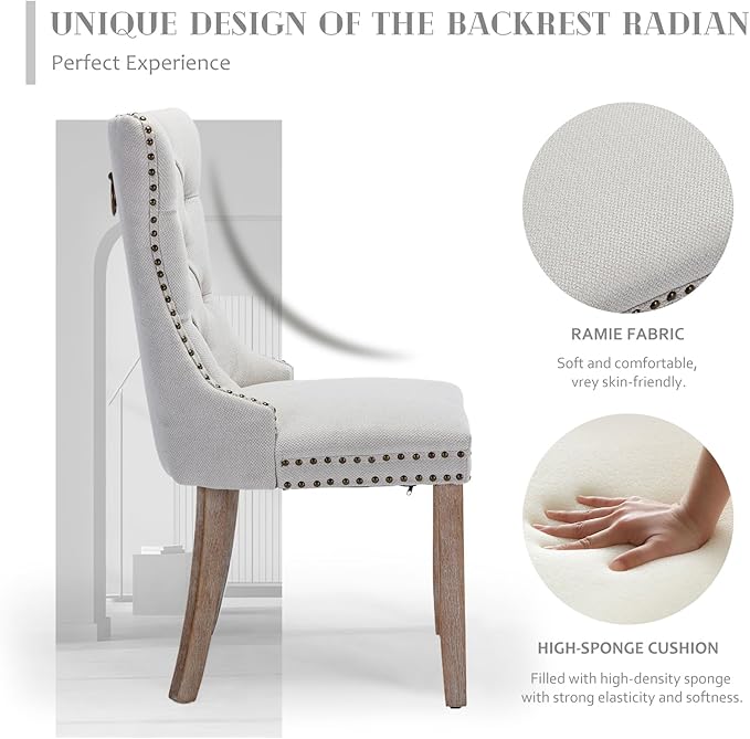 SoarFlash Kitchen Table and Chairs for 2, 24" Dining Table Set for 2 with Velvet Upholstered Chairs, 3 Piece Round Kitchen Table Set, Dining Room Table Set for Small Space, Apartment