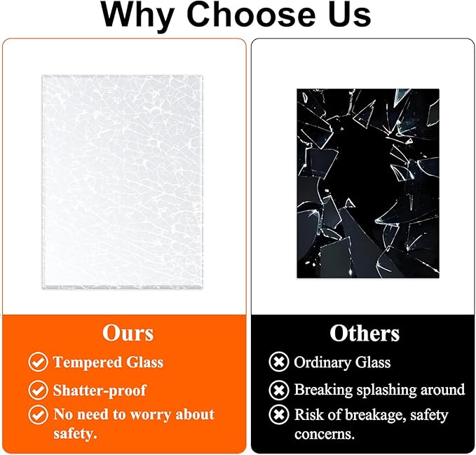 Ruomeng Frameless Mirror for Wall, 48x36 Inch Bathroom Vanity Mirror Farmhouse, Large Rectangle Mirror with Beveled Edge, Tempered Glass, Hangs Horizontally or Vertically