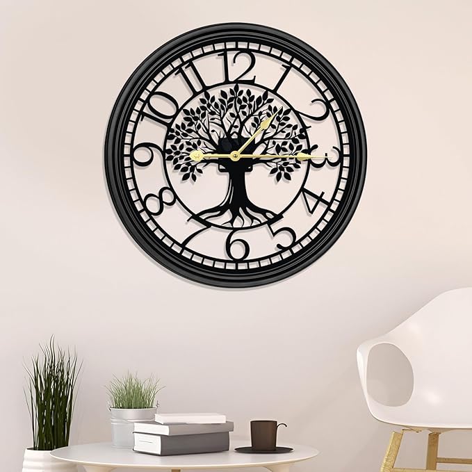 Big Wall Clock - Wall Clocks for Living Room Decor, Quiet and No Ticking Suitable for Wall Decor, Living Room Decoration, Kitchen Decoration