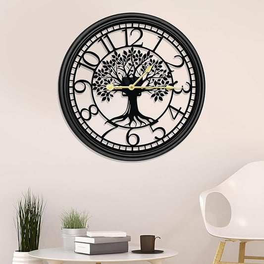 Big Wall Clock - Wall Clocks for Living Room Decor, Quiet and No Ticking Suitable for Wall Decor, Living Room Decoration, Kitchen Decoration