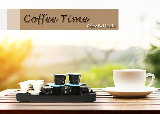 6 Packs Small Black Mini Tray (8 inch x 4 inch) for Serving Accessory, Spa, Coffee, Drinks, Wine, Tea, Bar, Party, Seasoning, Perfume or Display Use.