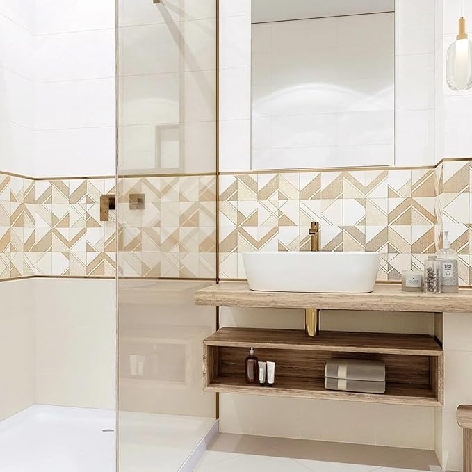 DARENYI 18x18 in Acrylic Mirror Sheet for Wall, 2.5mm Thick Unbreakable Non Glass Body Mirror Tile Self Adhesive Mirror Stickers Rectangular Wall Mirror for Bathroom Bedroom Home Gym Door Decor