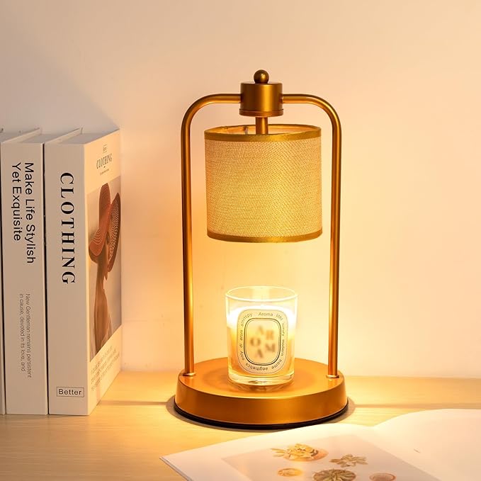 Candle Warmer Lamp Electric with Timer: Wax Melts for Warmer Yankee Candles Large - Dimmable Candle Warmer for Birthday Christmas Gift Bedroom Home Decor