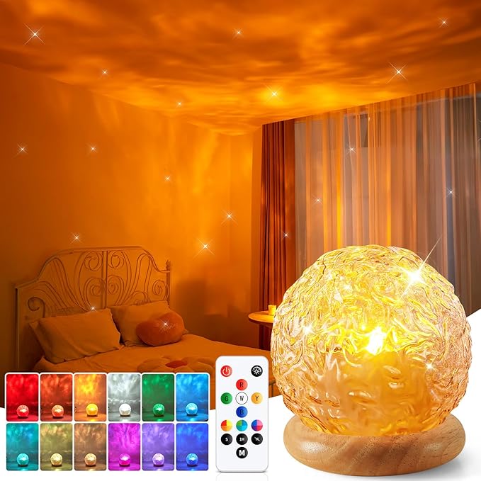 Christmas Gifts Teen Girls Kids Crystal Light Projector, 216 Modes Mood Lighting for Bedroom, Remote & USB Control Room Lights for Bedroom, Ambient Lighting Aesthetic Room Decor for Teen Girls Gifts
