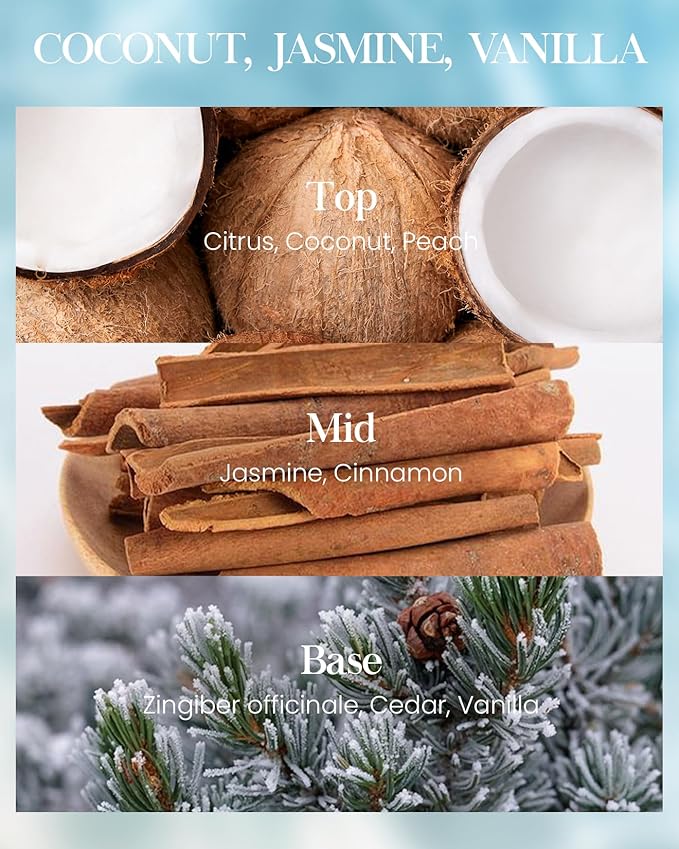 M&SENSE Coconut Beach Scented Candles Large Summer Candle, Natural Soy Candles 21.2oz Beach Candle,Aromatherapy Candle for Stress Relief Meditation Relaxing