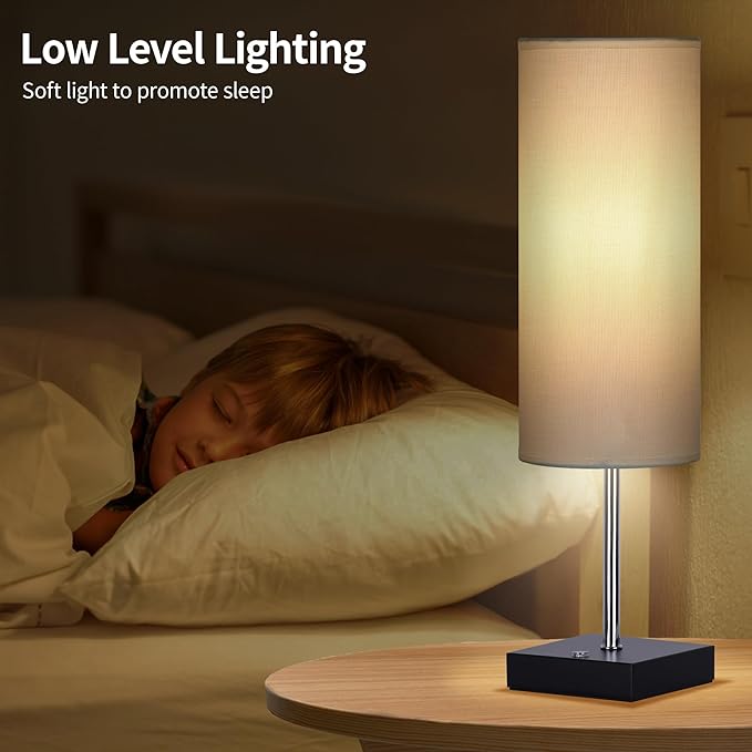 AVV Cordless Table Lamp, 5000mAh Battery Operated Lamp for Night Stand, 3 Modes Battery Powered Wireless Table Lamp, Touch Control Rechargeable Lamp for Bedroom, Living Room, 18 Inch White