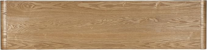 Modern Fluted Console Table with 3- Drawer, Rustic Farmhouse Entryway Table, Round Edge Sofa Table Design with Vertical Slats for Entryway, Hallway Living Room-59 Brown