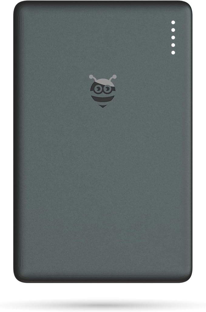 Pebblebee Tracker Card Universal - Rechargeable Slim Item Tracker | Alternative to Air Tag & Android Trackers | 18-Month Battery Life | Works with Both Android & iOS Find My Apps | LED & Sound Alerts