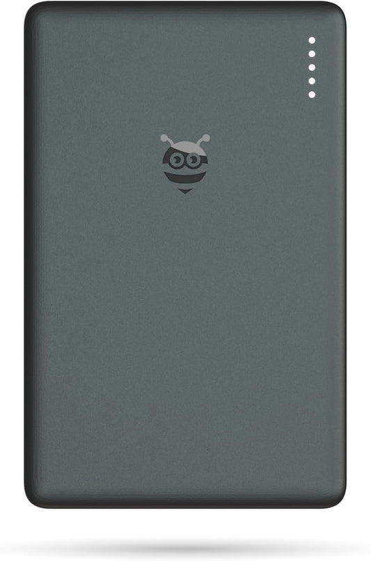 Pebblebee Tracker Card Universal - Rechargeable Slim Item Tracker | Alternative to Air Tag & Android Trackers | 18-Month Battery Life | Works with Both Android & iOS Find My Apps | LED & Sound Alerts