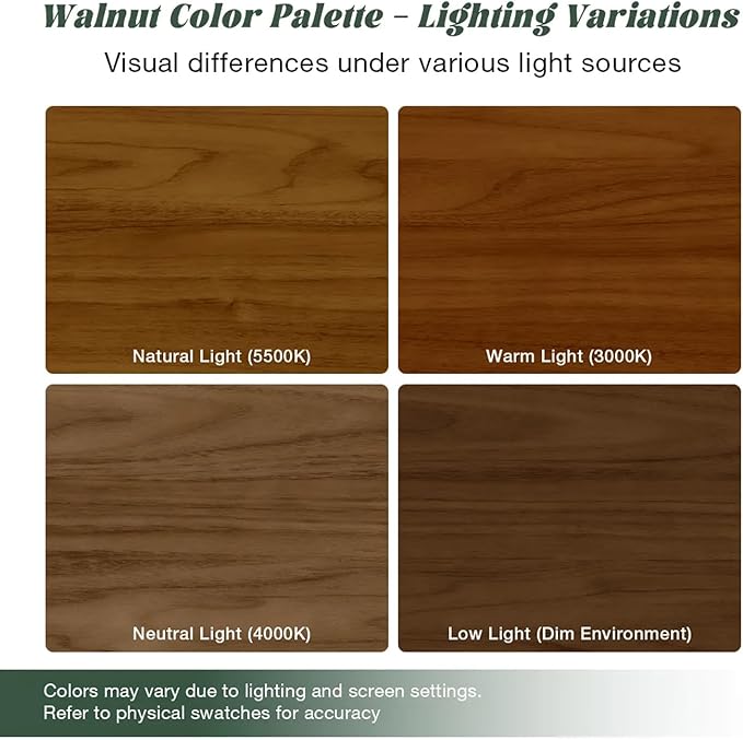 POVISON Modern Square Coffee Table with Storage, 35.43" Wood Coffee Table for Living Room Table Walnut, Fully Assembled