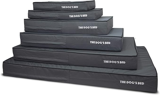 The Dog’s Bed Orthopedic Memory Foam Dog Bed, XXL Grey & Black 54x36, Waterproof, Supportive Dog Bed with Replaceable Covers, Veterinary Approved