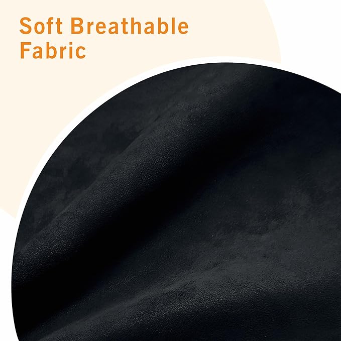 Sectional Sofa Couches for Living Room, 78'' Black 3 Seater L-Shaped Couch with Storage Ottoman, Comfy Velvet Convertible Sectionals Sofas with Chaise for Apartment, Office, Small Space