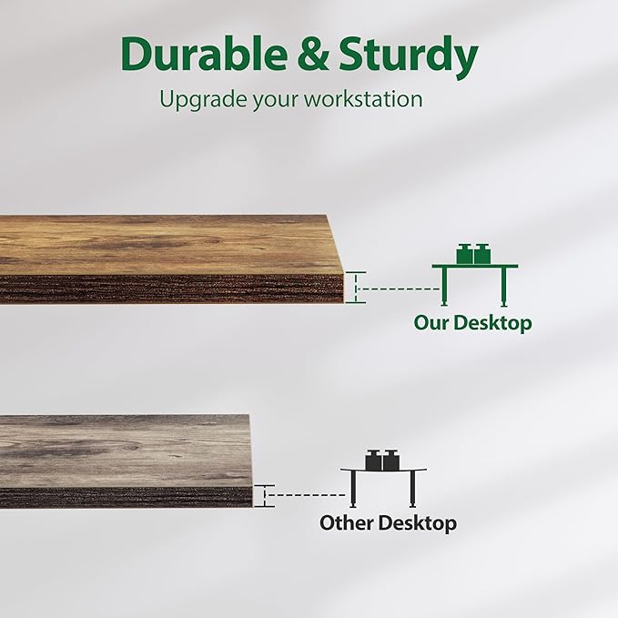 Agilestic Electric Standing Desk, Extra Large 71 x 31.5 Inches Height Adjustable Desk, Sit Stand Up Workstation for Home Office, Ergonomic Rising Gaming Computer Table with Memory Preset, Rustic Brown