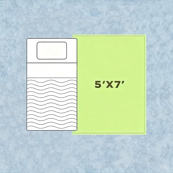 Bedroom Rug 5x7 Area Rugs Washable Green Rugs for Living Room