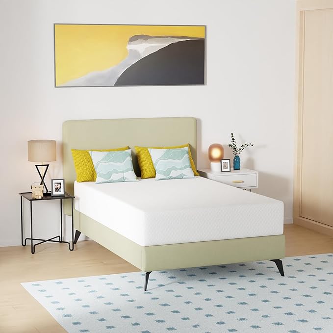 FDW | 12 Inch Full Mattress | Medium Firm | Gel Memory Foam Mattress | White | Bed in a Box, CertiPUR-US Certified | Pressure Relief, Cooling Ventilated Foam | Washable Removable Cover