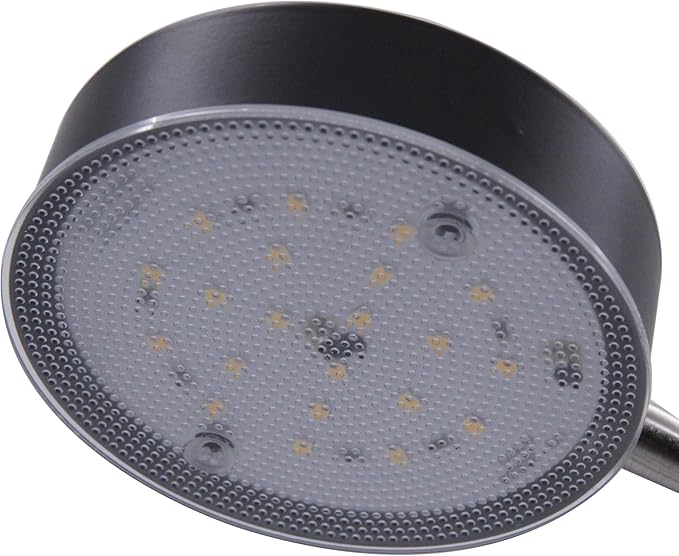 Clip-On LED Desk Lamp with Switch, 19.25” Flexible Gooseneck, 4.5W 260LM 4000K Cool White Clamp Desktop Light, 65” Cord Small Desk Light for Home, Office, Study, ETL Listed