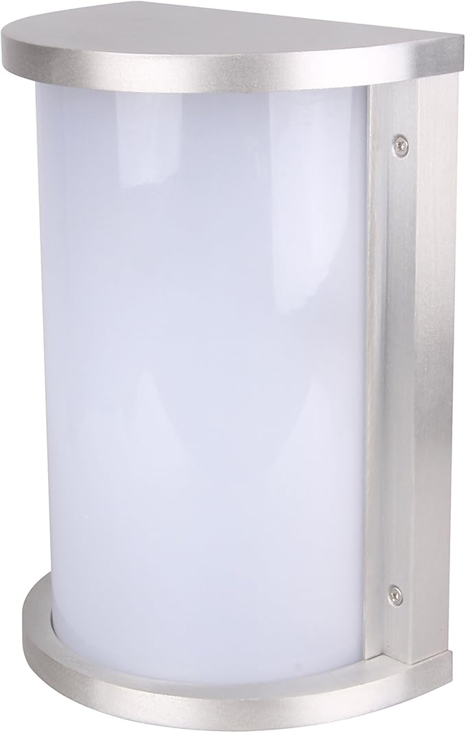 LIT-PaTH Outdoor Wall Lantern, LED Bulkhead for Wall Sconce Light, 12.5W, 950 Lumen, 3000K, Aluminum Housing Plus PC