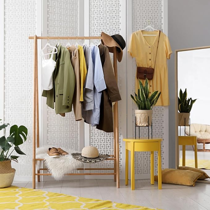 ManGotree Velvet Coat Hangers with 360° Swivel Gold Hook, Non-Slip Felt Suit Hangers, Slim Space Saving Clothes Hanger for Jacket, Sweater, Shirt, Dress, Pants (48 Pack, White)