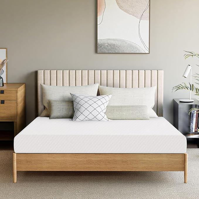 GAESTE 6 Inch Queen Cooling Memory Mattress Medium Firm CertiPUR-US Certified Foam, Pressure Relief & Cool Sleep Mattress-in-a-Box Comfort & Supportive Fiberglass Free (Queen, 6 in)