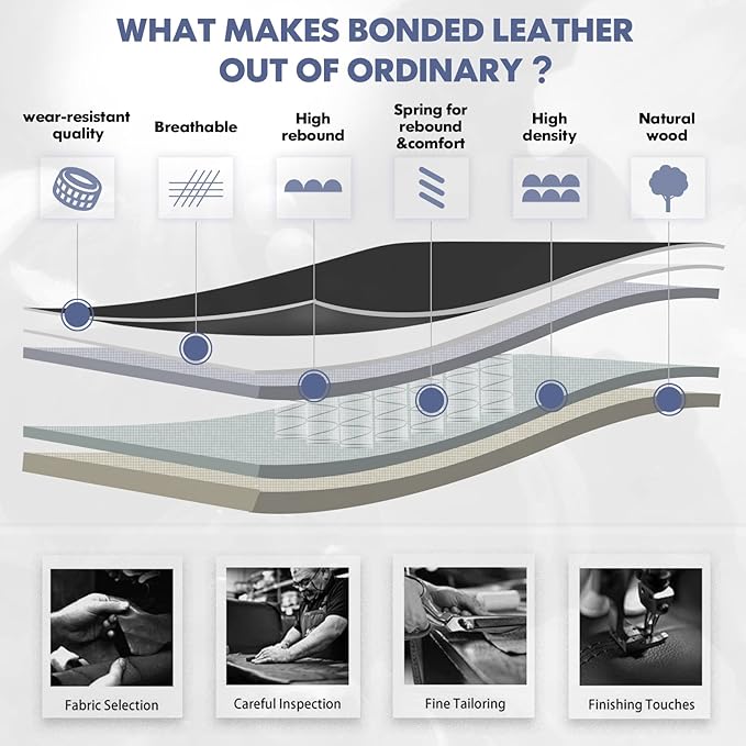 COLAMY Leather Executive Office Chair - High Back Home Computer Desk Chair with Padded Flip-up Arms, Adjustable Tilt Lock, Swivel Rolling Ergonomic Chair for Adult Working Study, Black