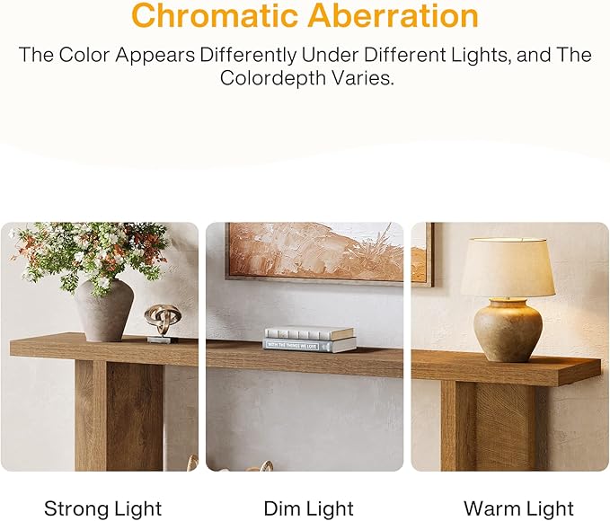 Tribesigns 59" Farmhouse Entryway Console Table, 2-Tier Narrow Long Couch Table Behind Sofa for Living Room, Hallway, Entrance, Foyer