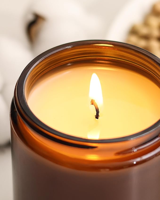 AOOVOO Candles Set - 6PC Scented Candles, Soy Candle, Aromatherapy Candle, Soy Wax Candle, Candle for Home Scented, Balsam/Fir/Firseide/Cocoa/Vanilla Cake/Cookies