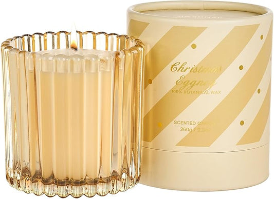 M&SENSE Soy Candles for Home Scented, Christmas Eggnog Non Toxic Candles, 9.2oz Natural Organic Clean Burning 60 Hours, Christmas Kitchen Decor Gifts for Women