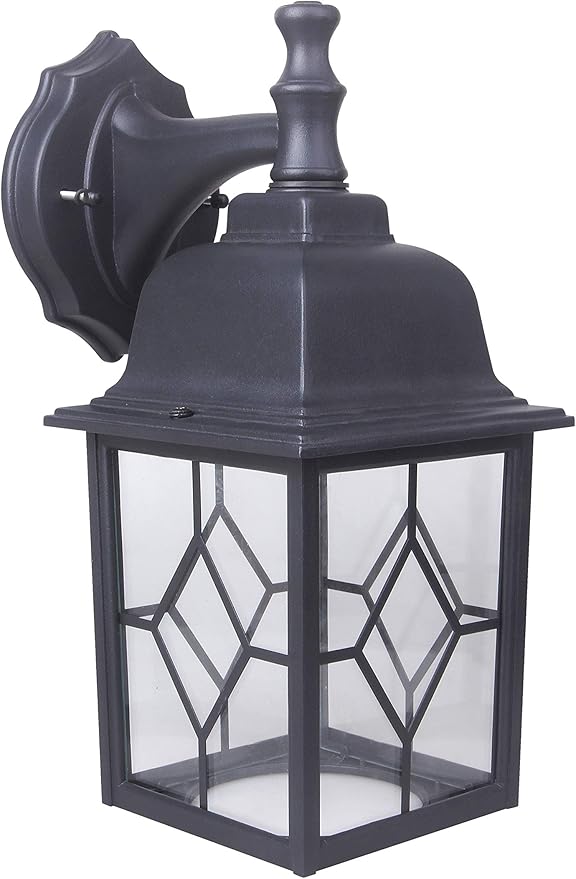 LIT-PaTH Outdoor LED Wall Lantern, Large Exterior Wall Light Fixture, 3000K Warm White, 11W 1000 Lumen, Matte Black Anti-Rust Aluminum Porch Lighting for Outside, Patio, Garage, 1 Pack