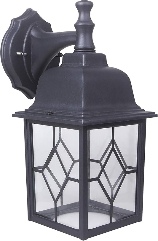 LIT-PaTH Outdoor LED Wall Lantern, Large Exterior Wall Light Fixture, 3000K Warm White, 11W 1000 Lumen, Matte Black Anti-Rust Aluminum Porch Lighting for Outside, Patio, Garage, 1 Pack