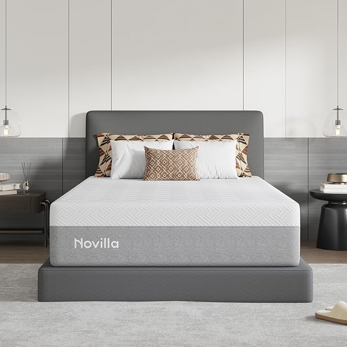 Novilla Mattress Full Size, 14 Inch Gel Memory Foam Mattress Full in a Box for Suppotive, Pressure Relieving & Plush Comfort, Bliss