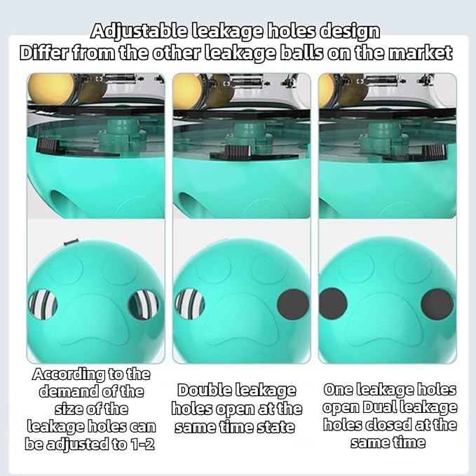 Rabbit Treat Puzzle, Rabbit Treat Dispenser Toy, Tumbler Interactive Ball Bunny Feeder, Bunny Food Ball Snacks Temptations, Food Puzzle Toys for Cats (Green)