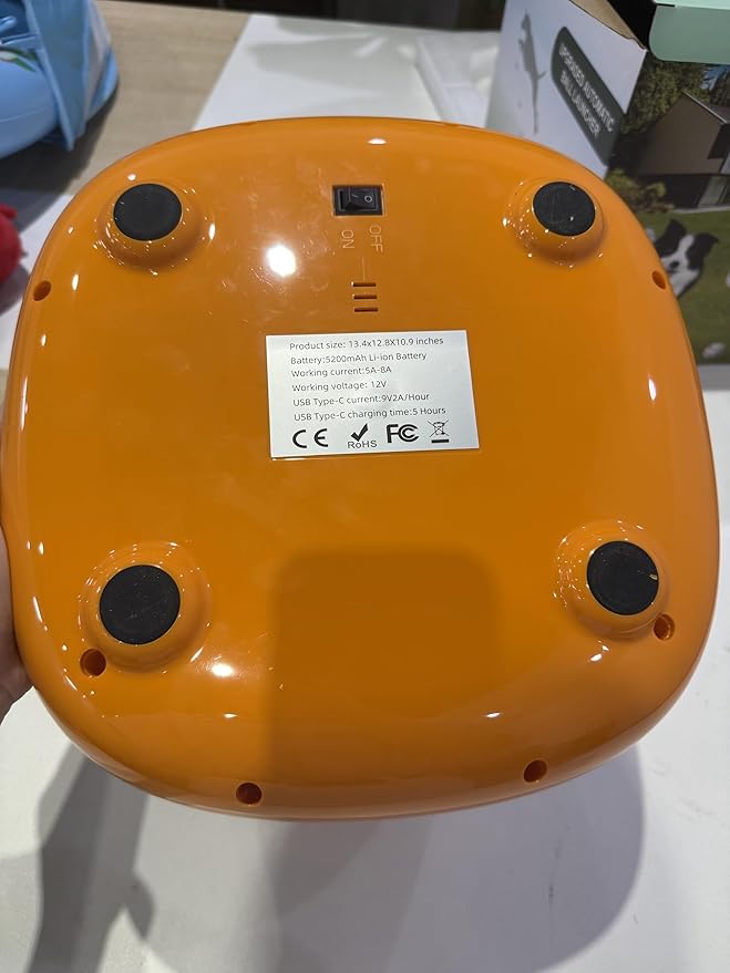 Automatic Dog Ball Thrower Launcher Interactive Toys, Auto Dog Ball Launcher for Medium to Large Dogs, Remote Control Tennis Balls Machine for Dogs, Pet Mental Stimulation Toys, with 6 Balls