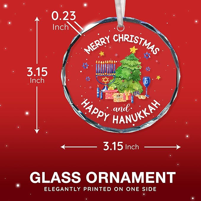 Hanukkah Gifts for Women and Men - Delightful Hanukkah Ornaments for Christmas Tree - Ideal Jewish Gifts for Women, Men, Adults, Kids