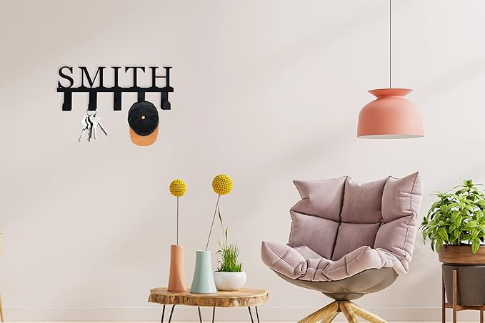 Custom Key Rack with Name, Personalized Name Key Rack, Key Holder for Wall, Personalized Name Hook, Coat Hook, Backpack Hook, Towel Hook, Key Hooks for Wall, Key Hanger, Personalized Gifts