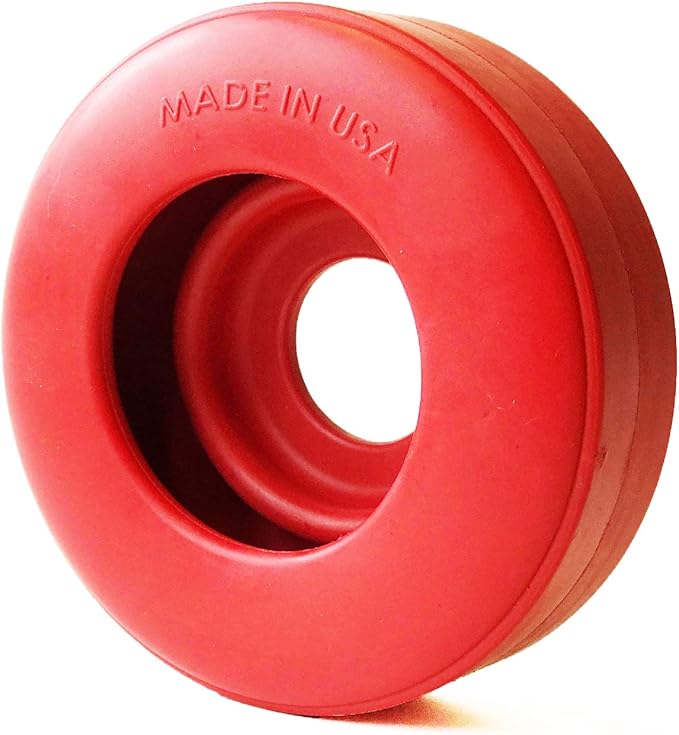 SodaPup Life Ring – Durable Dog Treat Dispenser & Chew Toy Made in USA from Non-Toxic, Pet Safe, Food Safe Natural Rubber Material for Mental Stimulation, Problem Chewing, Calming Nerves, & More