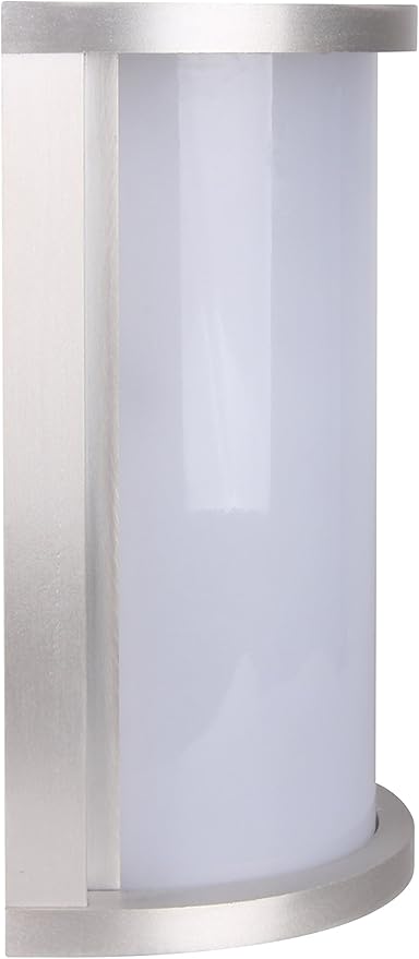 LIT-PaTH Outdoor Wall Lantern, LED Bulkhead for Wall Sconce Light, 12.5W, 950 Lumen, 3000K, Aluminum Housing Plus PC