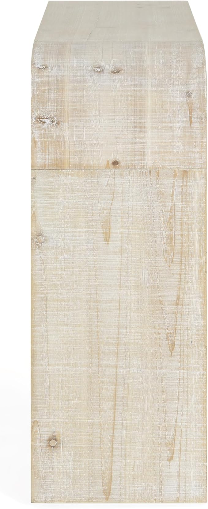 Merax Narrow Entryway Table Rustic, Curved Edge and Natural Texture Console Table for Living Room, Hallway and Bedroom