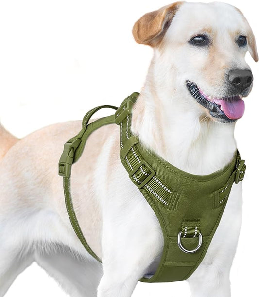 No Pull Dog Harness, Reflective Puppy Vest for Small Medium Large Sized Dog (Misty Green,XS)