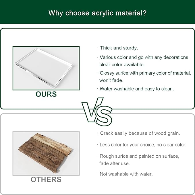 Decorative Wall Key Holder - Acrylic Mounted Key Hooks with Shelf, Entryway Rack, Mail Organizer, Living Room Decor (Clear)