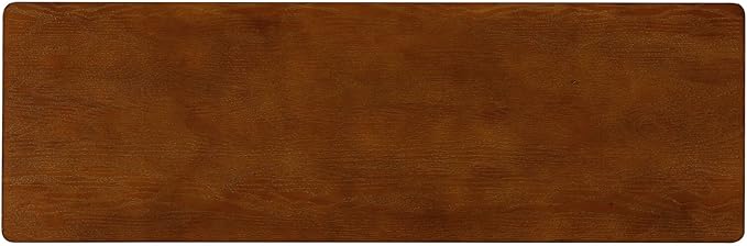 NTC Flow 47-Inch Console Table, Modern Solid Wood Entryway Table with Hidden Drawer, Waterproof & Heat Resistant, Narrow Table for Hallway, Living Room & Foyer, Dark Walnut